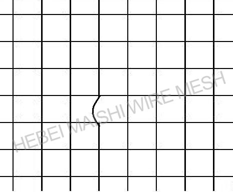 Stainless steel woven wire mesh, WEFT-SHRIKAGE